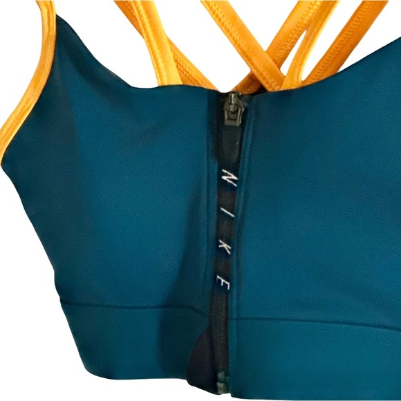 🧡 Nike Strappy Zip Front Sports Bra XS 🧡 - Picture 1 of 4